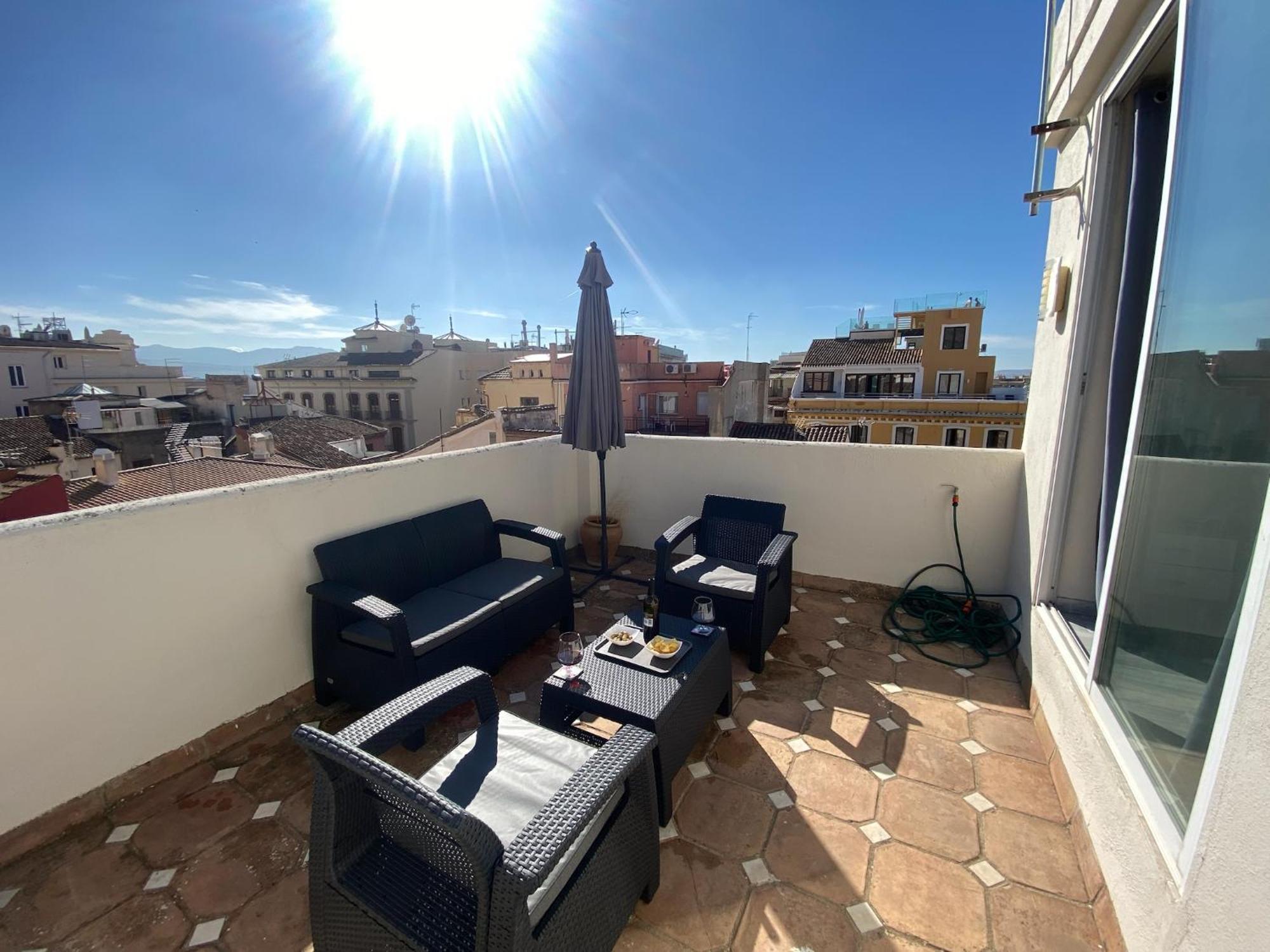 Atico Con Vistas En Granada Centro Apartment Ngoại thất bức ảnh