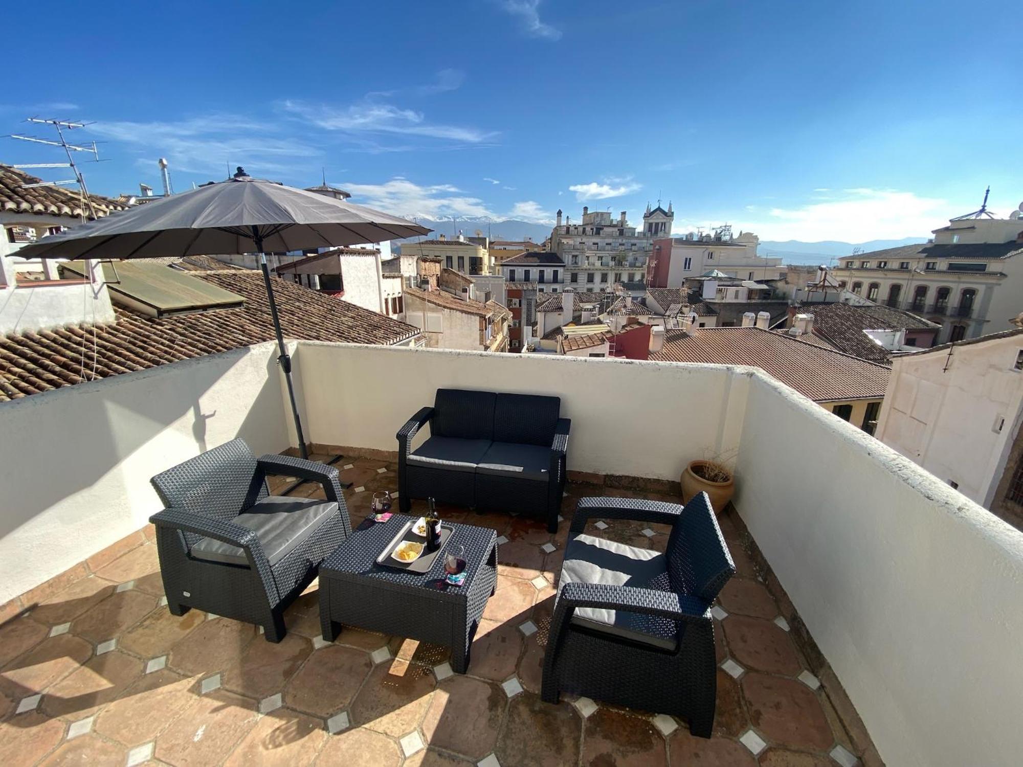 Atico Con Vistas En Granada Centro Apartment Ngoại thất bức ảnh